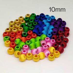 Silk thread wrapped beads online hotsell