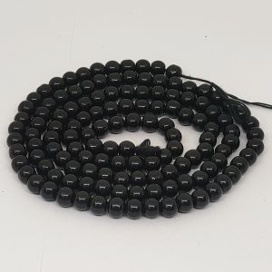Glass Beads, 6mm, Round, black