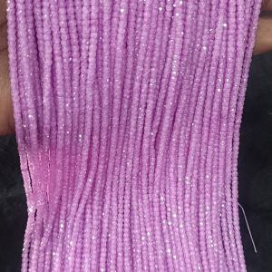 Cubic Zirconia Beads, CZ Or Czech Beads, Light Pink