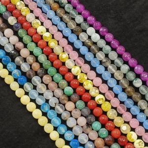 High Quality Onyx Beads, Round, 8mm, Assorted, Pack of 12 strings