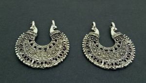 Oxidised Jhumka Frame - Semi Circle