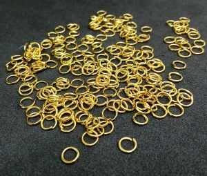 Jump rings, 5mm, Gold Pack of 5 gms