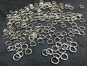 Jump rings, 5mm, Dull Silver Pack of 5 gms
