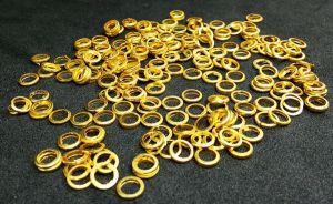 Jump rings, 4mm, Gold Pack of 5 gms
