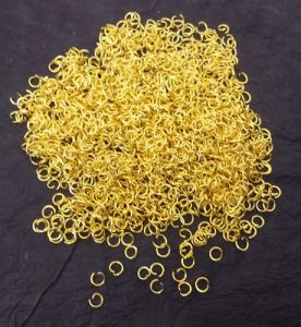 OPEN Jump rings, 5mm, Gold Pack of 10gms