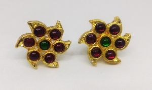 Kemp Studs, Star, Maroon