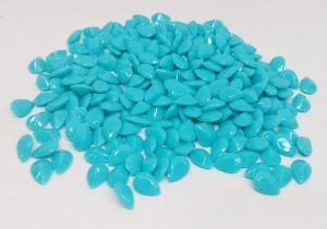 Kundan stones,Teardrop shape, LIGHT BLUE 6 mm, Pack of 10 pieces