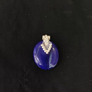 Natural Lace Agate Pendant,Round, MultiColour