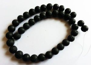 Lava Beads, 12mm, Black