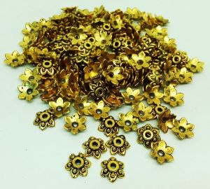 Antique Gold Bead Cap -10mm