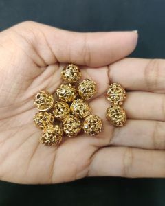 Antique Gold Beads,Oval Shape 8X10mm, Sold By 1 Pc