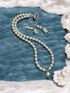 Swarovski replica Necklace with Mop Pendant , Pastel Blue
