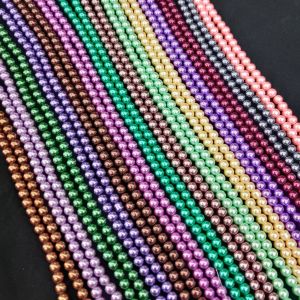 Glass Pearls,Pack Of 17 Strings, 8mm 