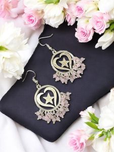 Fashion Crystal Loreals Earrings , Light Pink