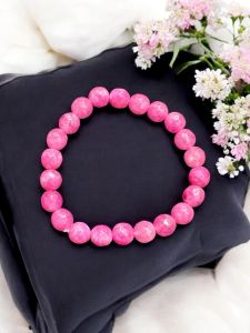 Glass Beads Bracelet With Charms