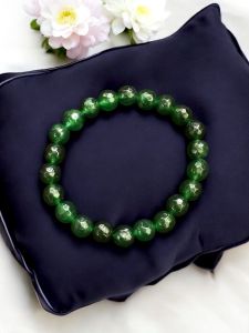 Glass Beads Bracelet With Charms