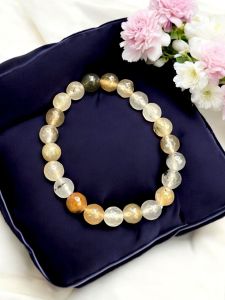 Glass Beads Bracelet With Charms