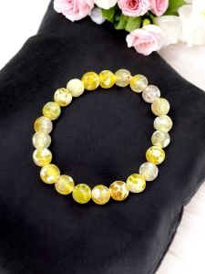Glass Beads Bracelet With Charms