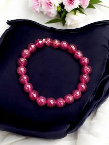Glass Beads Bracelet With Charms
