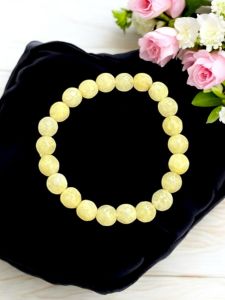Glass Beads Bracelet With Charms
