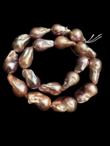  Fresh water Pearl, Baroque, 25/14mm ,Pink