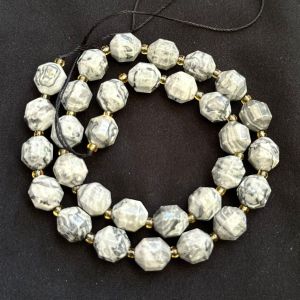 Natural Gemstone Beads, 10mm, Hexagon Shape, Jasper