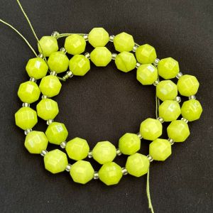 Natural Gemstone Beads, 10mm, Hexagon Shape, Jade