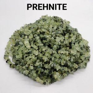 Natural Gemstone Chips, (Prehnite) 30" Inches