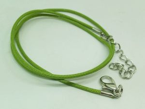 Waxed nylon cord, Parrot green