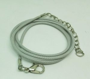 Waxed nylon cord, Light Grey