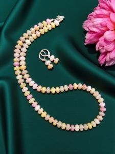 Glass Bead Rondelle Necklaces, MultiColour