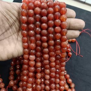 Onyx Beads, 10mm, Round , Brick Red
