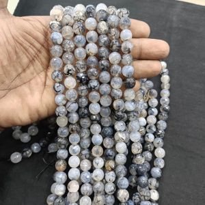 Onyx Beads, 10mm, Round , White and Black