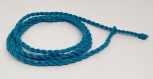 Cotton rope (Dori), 34 - 36" Long (Adjustable), Peacock blue