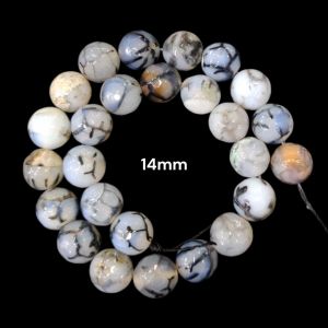 High Quality Natural Agate Beads, Purple, 14mm