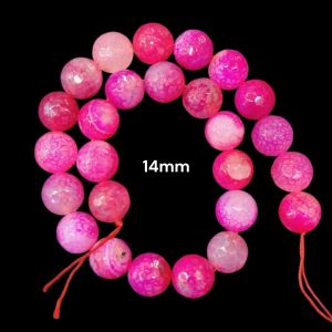 High Quality Natural Agate Beads,Pink, 14mm