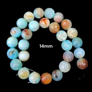 High Quality Natural Agate Beads,Green, 14mm