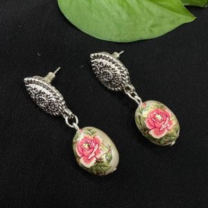 Japanese Beads Earrings With Stud