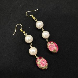 Japanese Beads Earrings With Shell Pearls