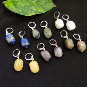 Onyx Tumbles Earrings, Assorted, Pack Of 6 Pairs