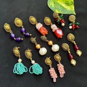 Fashion Earrings, Assorted, Pack Of 7 Pairs