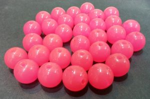 Resin Beads, 14mm, Candy Pink , Sold by piece