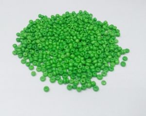 Seed Beads, 11/0, Green, Pack Of 10 gms