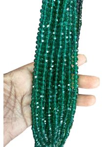 Glass Crystals, Rondelle, 6X4mm, Sea Green, 