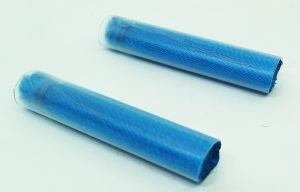 Satin Silk Tassels, 35mm Long Peacock Blue