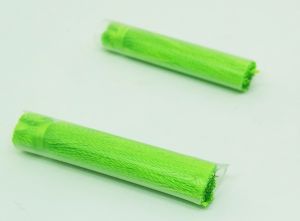 Satin Silk Tassels, 35mm Long Parrot Green