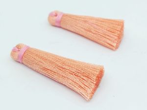 Satin Silk Tassels, 35mm Long Beige