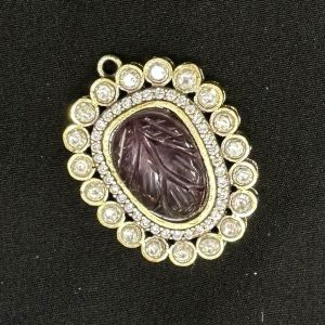  Victorian pendant/Connector, Purple