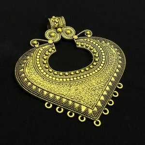 Antique Gold Metal Pendant,(Heart)