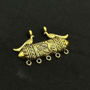 Antique Gold Metal Pendant,(Peacock)